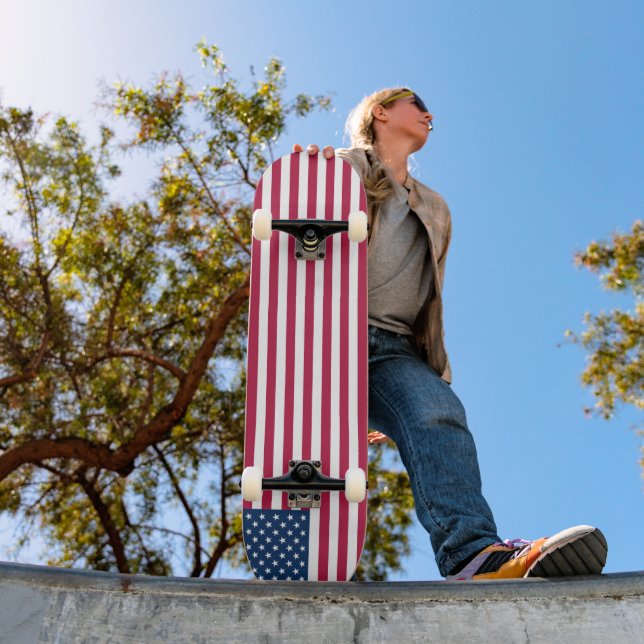 American flag skateboard (Outdoor 1)