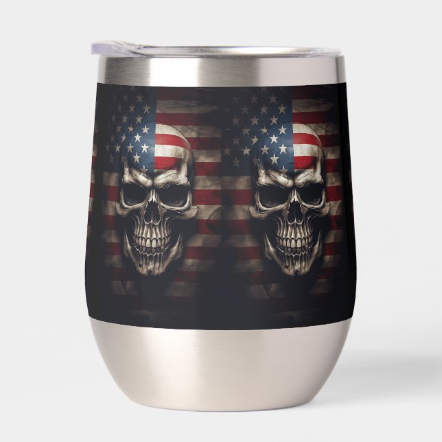 American Flag Skull  (Right)
