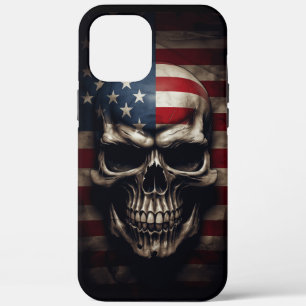 American Flag Skull iPhone 12 Pro Max Case