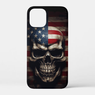 American Flag Skull iPhone 12 Mini Case