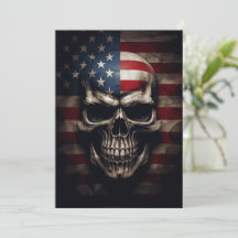 American Flag Skull 