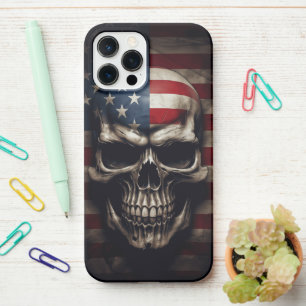 American Flag Skull  iPhone 12 Pro Max Case