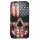 American Flag Skull on Black