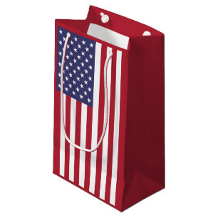 American flag small gift bag