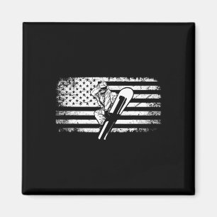 American Flag Snowboard Apparel - Snowboarding Sno Magnet