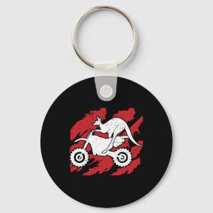 American Flag Snowboarding  Key Ring