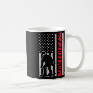 American Flag Snowboarding Mum Snowboarder Mama Sn Coffee Mug