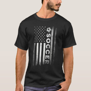 American Flag Soccer Player Patriotic For Men Wome T-Shirt