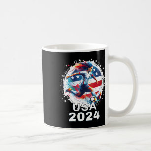 American Flag Soccer Shirt Women's Soccer Girls So Coffee Mug