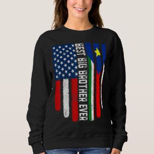 American Flag South Sudan Flag Best Big Brother Ev Sweatshirt