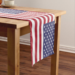American flag & Sports America house decor / USA Short Table Runner