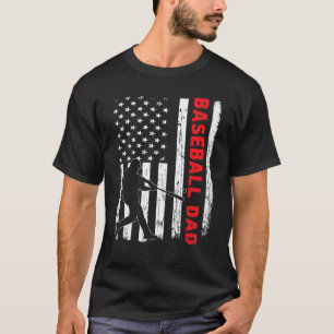 American Flag Sports Vintage Best Dad Ever Proud B T-Shirt