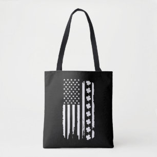 American Flag St Patricks Day Tote Bag