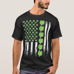 American Flag St Patricks Day Vintage Irish Lucky T-Shirt