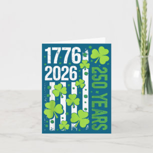 American flag st patricks day vintage irish usa 25 card