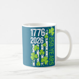 American flag st patricks day vintage irish usa 25 coffee mug