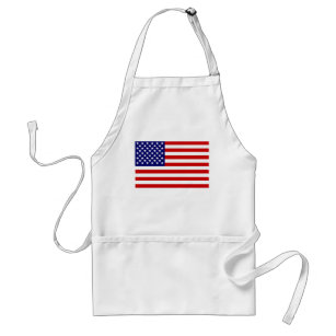 American flag standard apron