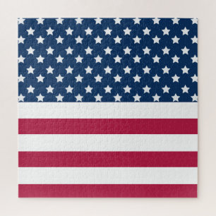 American Flag Stars And Stripes Jigsaw Puzzle