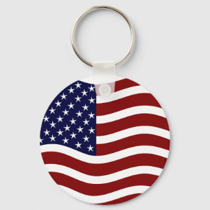 American Flag/Stars and Stripes Key Ring