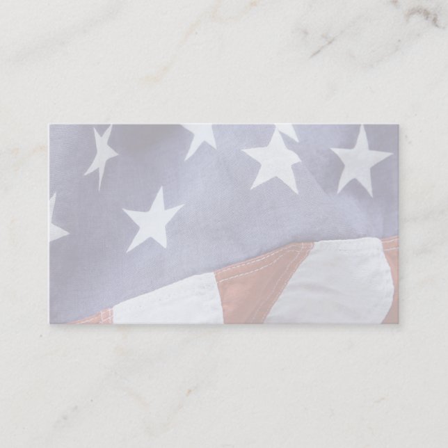 American flag stars business card (Front)