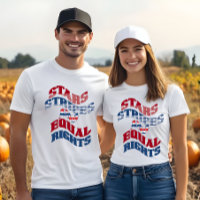 American Flag Stars Stripes and Equal Rights Name 