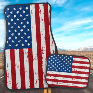 American Flag Stars & Stripes Patriotic Car Mat
