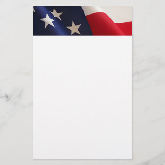 American Flag Stationary Stationery