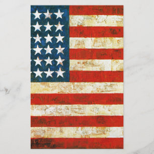American Flag Stationery