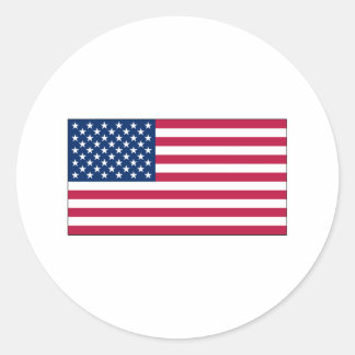 American Flag sticker sheets Classic Round Sticker