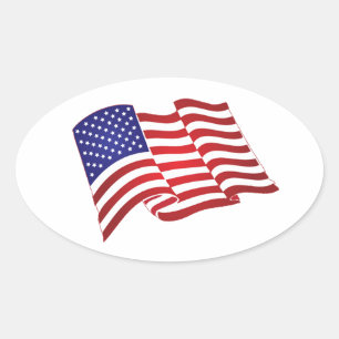 American Flag Stickers
