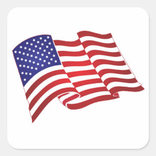 American Flag Stickers