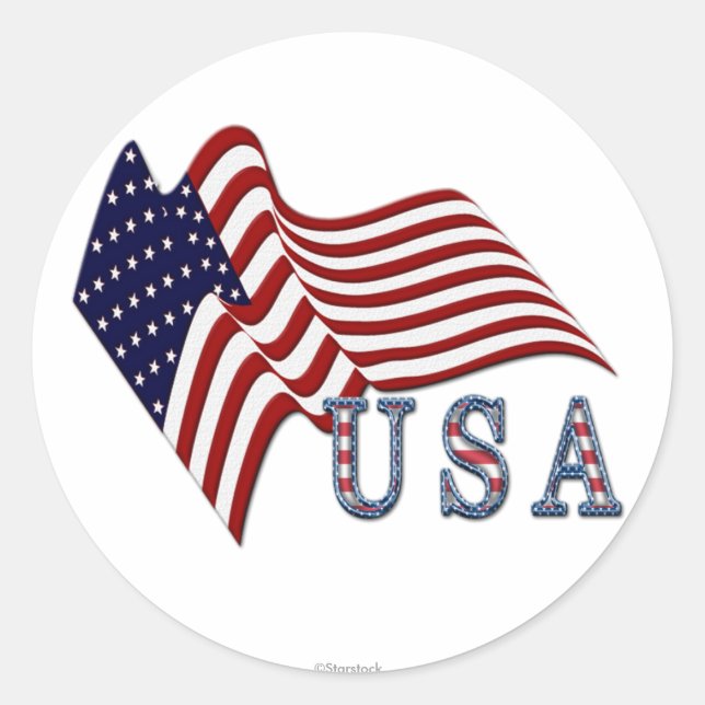 American Flag Stickers (Front)