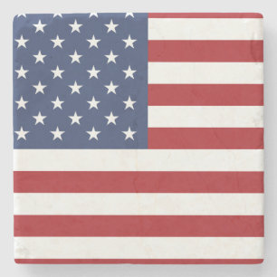 American Flag Stone Coaster