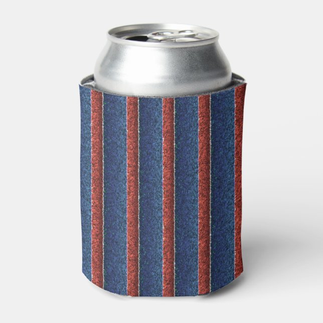 American Flag Stripes Can Cooler (Can Front)