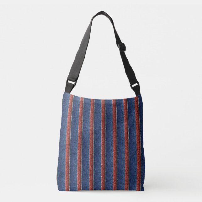 American Flag Stripes Crossbody Bag (Front)