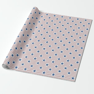 American Flag Style Wrapping Paper