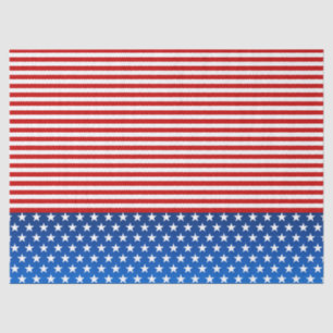 American flag stylised tissue paper