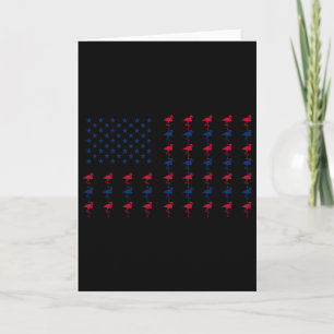 American Flag Super Bike Moto Gp 4th Of July Dirt Card