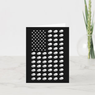American Flag Sushi Food Usa Patriotism Patriot So Card