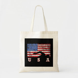 American Flag Swimming USA Gift Swim Team Premium Tote Bag