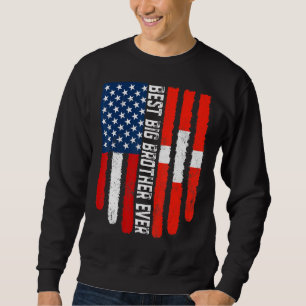 American Flag Switzerland Flag Best Big Brother Ev Sweatshirt