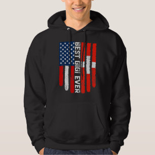 American Flag Switzerland Flag Best Gigi Ever Fami Hoodie