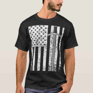 American Flag Sword Blade USA Patriotic T-Shirt
