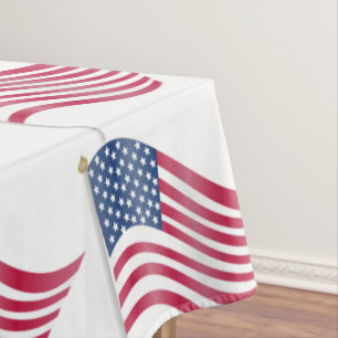 AMERICAN FLAG TABLECLOTH