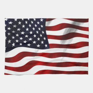American Flag Tea Towel