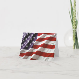 American Flag Thank You Card