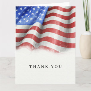 American Flag Thank You Cards