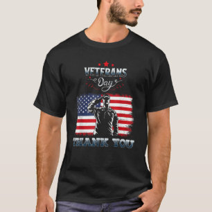 American Flag Thank you Veterans Proud Veteran 1 T-Shirt