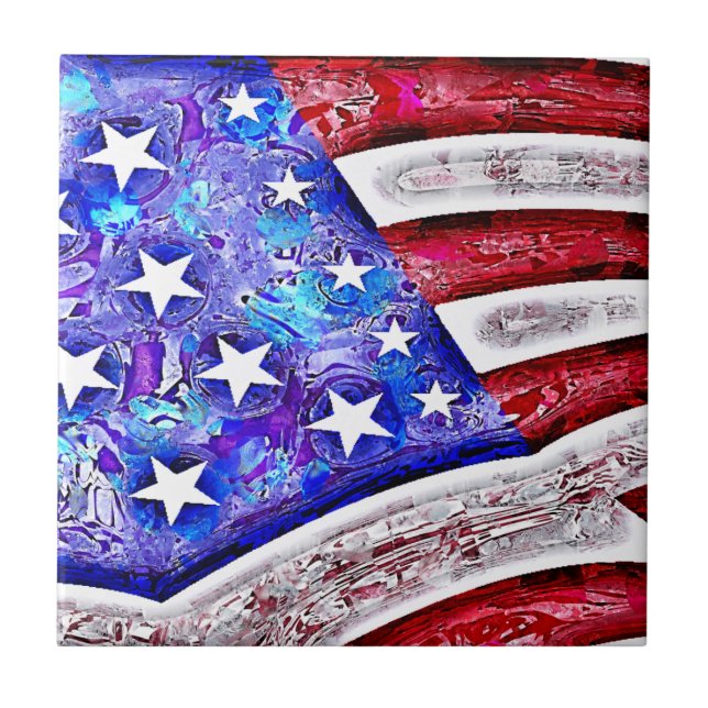 AMERICAN FLAG Tile (Front)