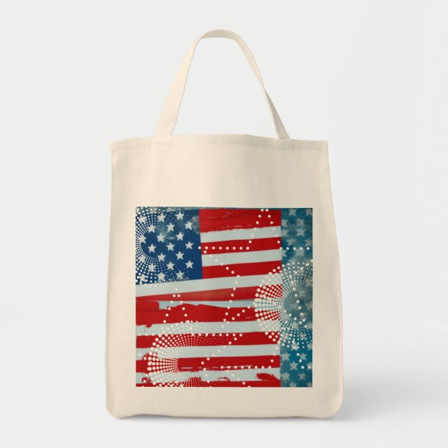 American Flag Tote Bag (Front)